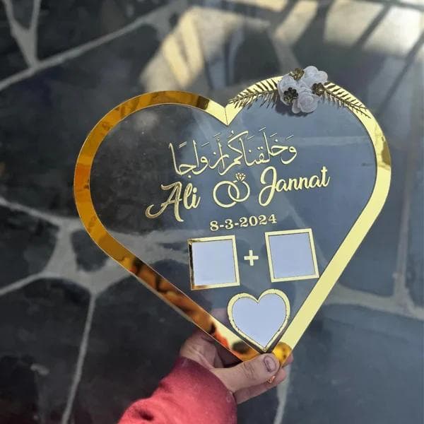 Heart shaped Acrylic frame